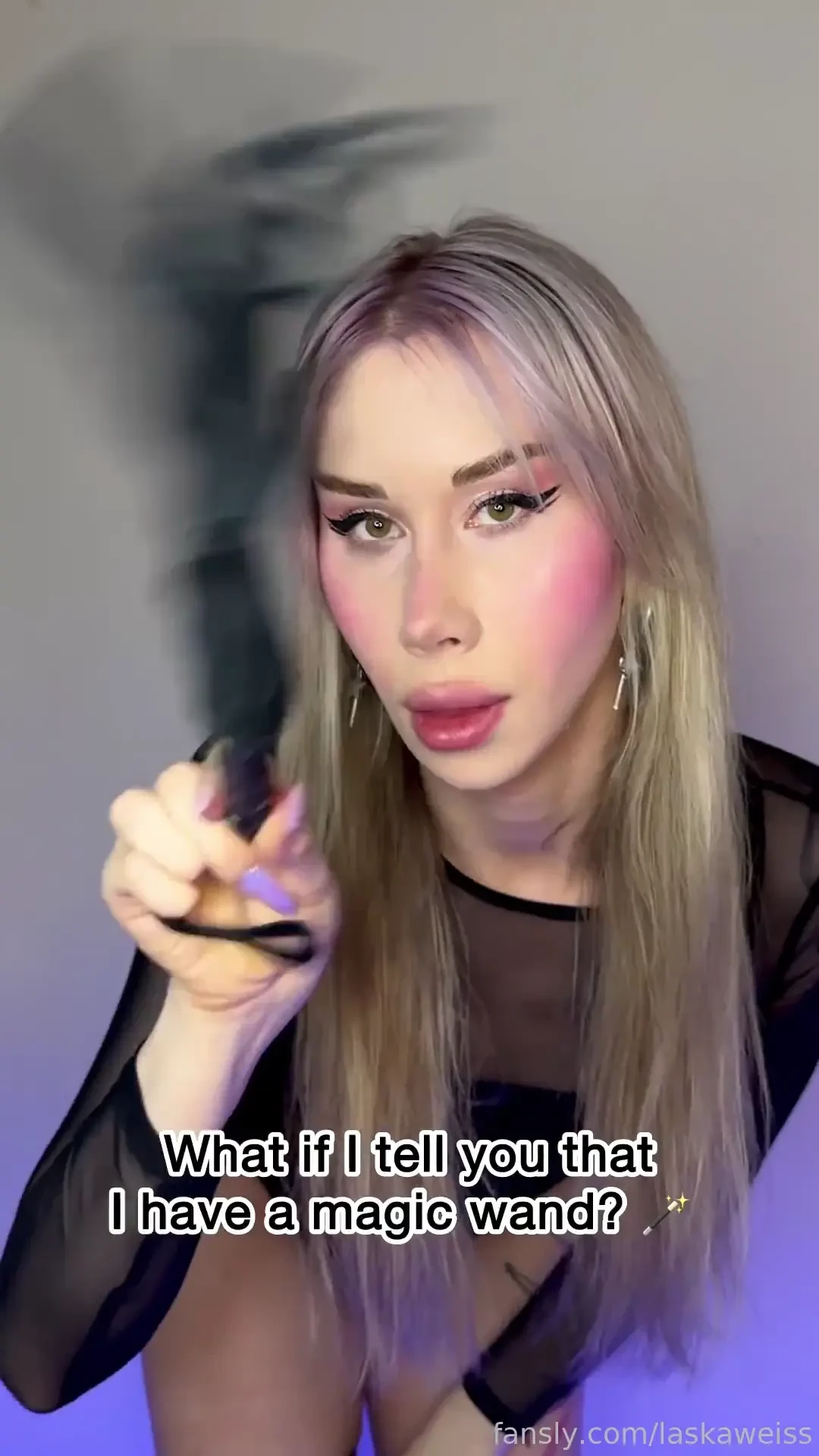 Magic wand trans transgender shemale transgirl tgirl girldick anal 