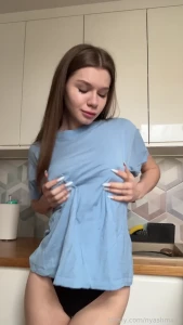 Just a soft tee some panties and my hands where you wish fyp