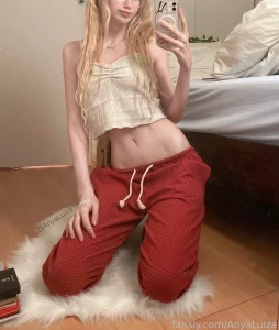 Cute student pajamas skinny young petite smalltits lewd tease selfie part 1