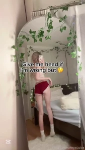 Right mirrorselfie skinny longlegs tall young blonde tease cute petite