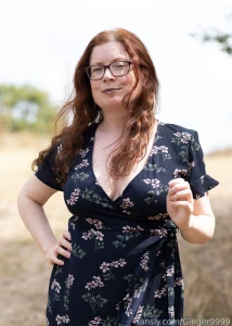 Come and join me for a walk in the park ginger redhead milf public part 2