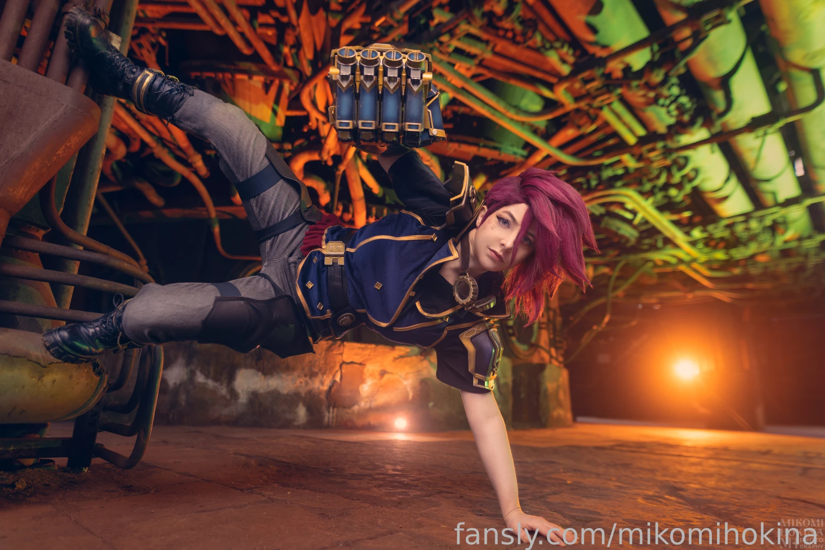 Vi is always ready for action cosplay fyp leagueoflegends arcane 