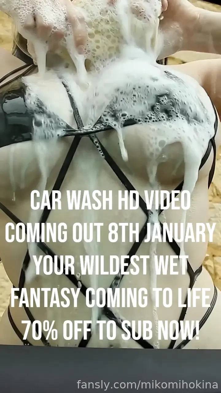 Ever dreamed of me washing your car get ready for the wildest and 