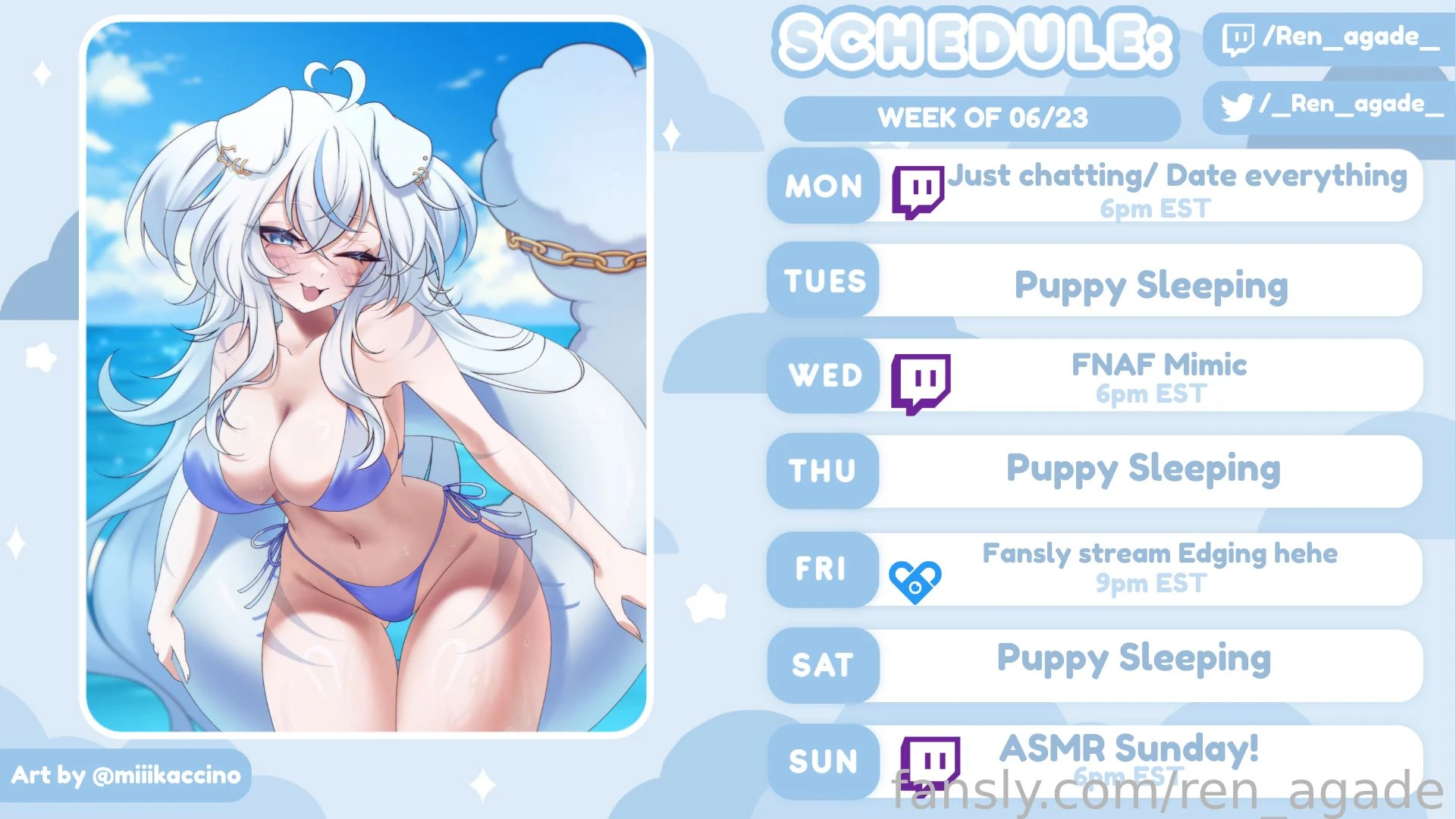 Stream schedule for this week hopefully i can see some of you over on 