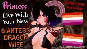 F4f lesbian giantess audio for pride month you re a princess who ran
