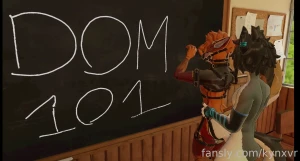 Testing out the practice subs for my dom 101 class furry vtuber vrchat