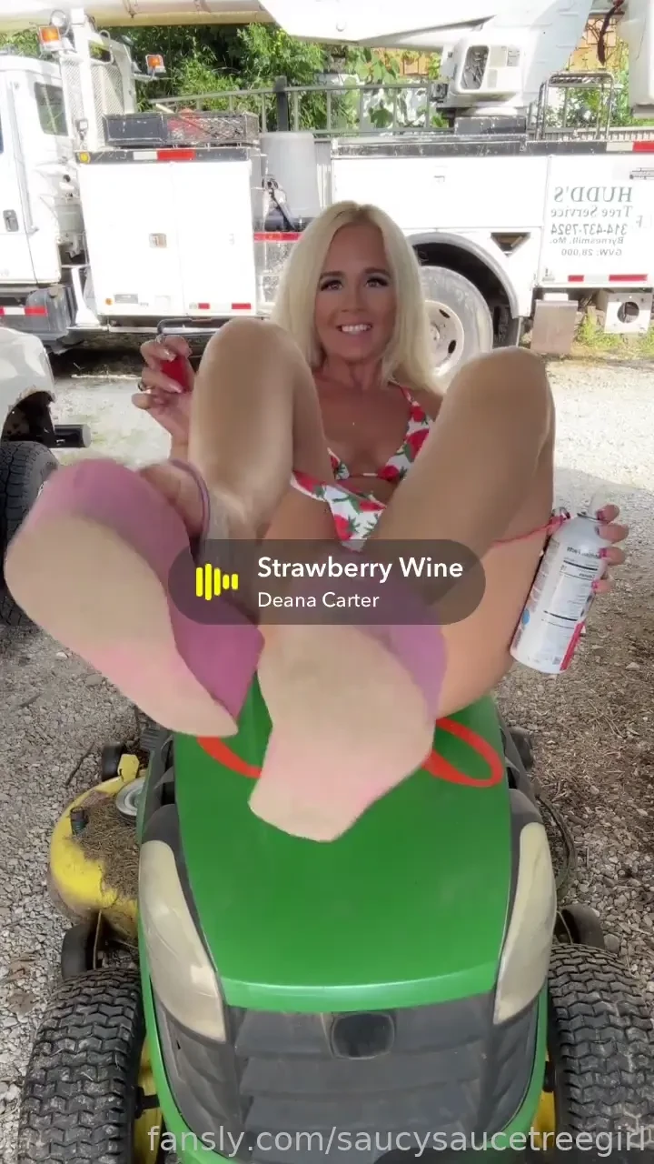 Strawberry shortcake is nothing without whipped cream nude outdoor 