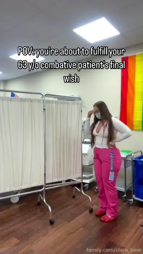 As a nurse it s my job to fulfill my patients needs tits doubled dd 