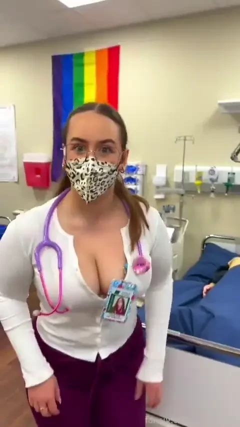 Come back tits doubled dd bigtits brunette hospital patient gown nurse 