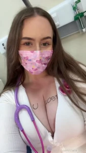 Am i right tits doubled dd bigtits brunette hospital patient gown