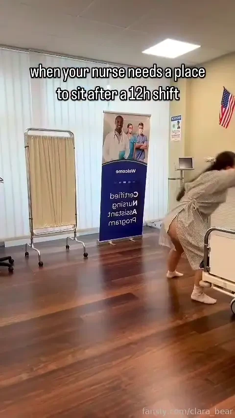 Would you volunteer tits doubled dd bigtits brunette hospital patient 