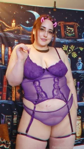 My new purple lingerie set whatcha think also does the one with hands