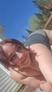 Spent the morning and nice weather tanning a little couldn t resist