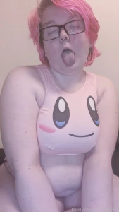 I look so hot in my kirby top i love these panties too i love how they part 4