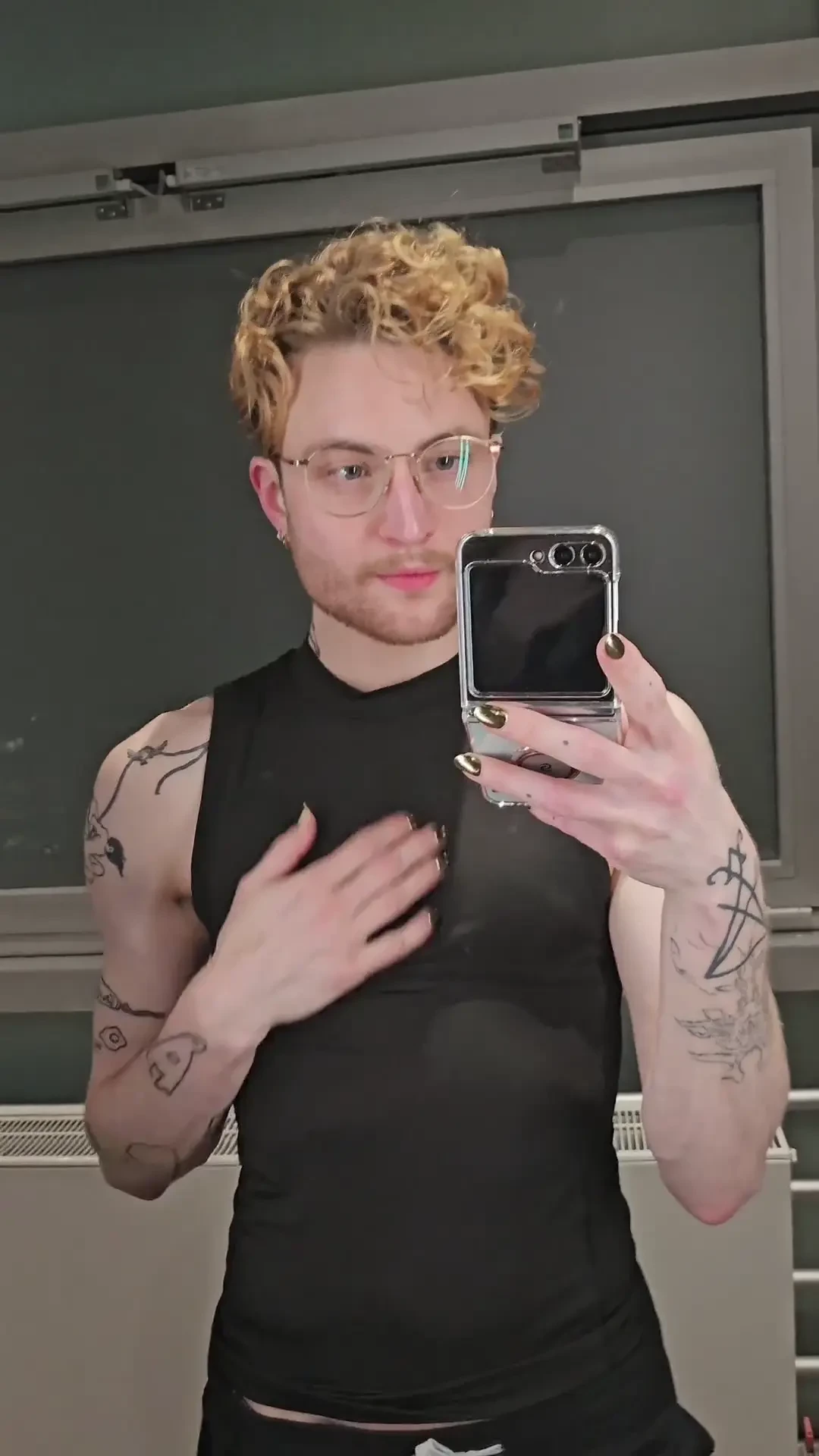 I need to learn to chill and wait until i get home after working out 