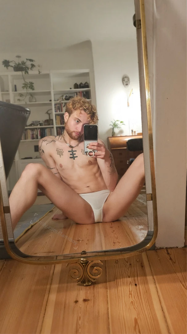 Starting with underwear on because i m nervous simple tiny white ones 