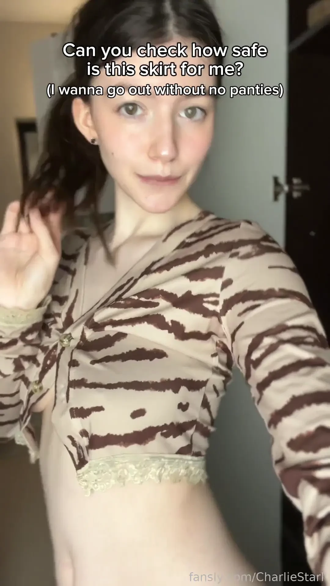 This skirt is way too short but i kinda like the attention it brings 