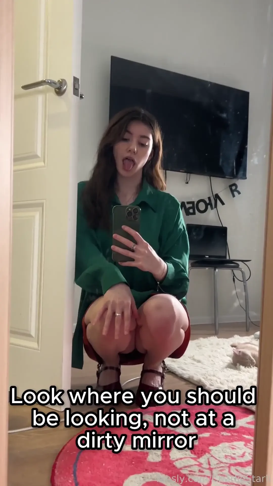 I didn t see that my mirror was all smudged when i filmed this it was 