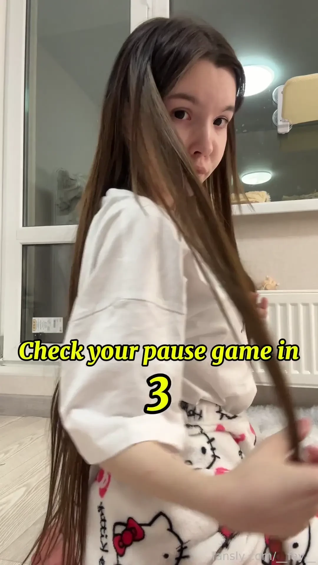 Managed to pause egirl asian brunette tights tiktok petite skinny ass 