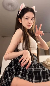 I want to get on your lap purr anime catears kawaii cute babygirl alt