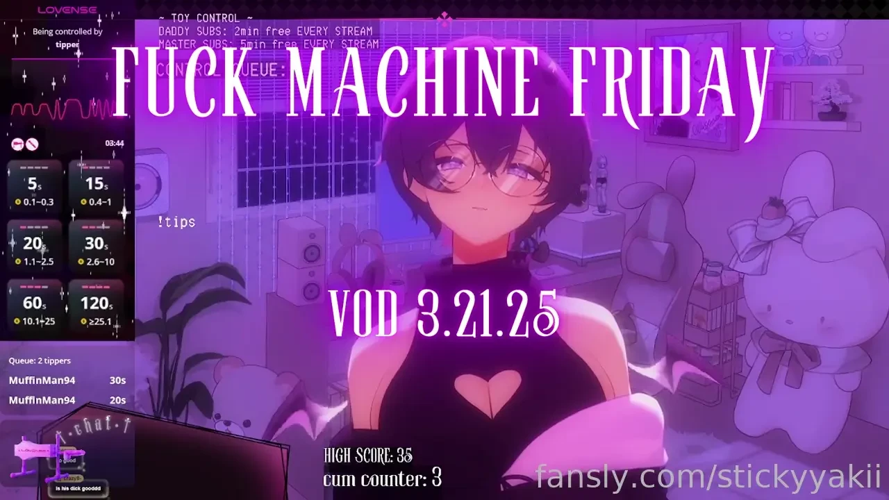 - i think i like the fuck machine a lil too much fyp vtuber lewdtuber 