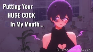 Putting your huge cock in my mouth vtuber lewdtuber audio asmr blowjob