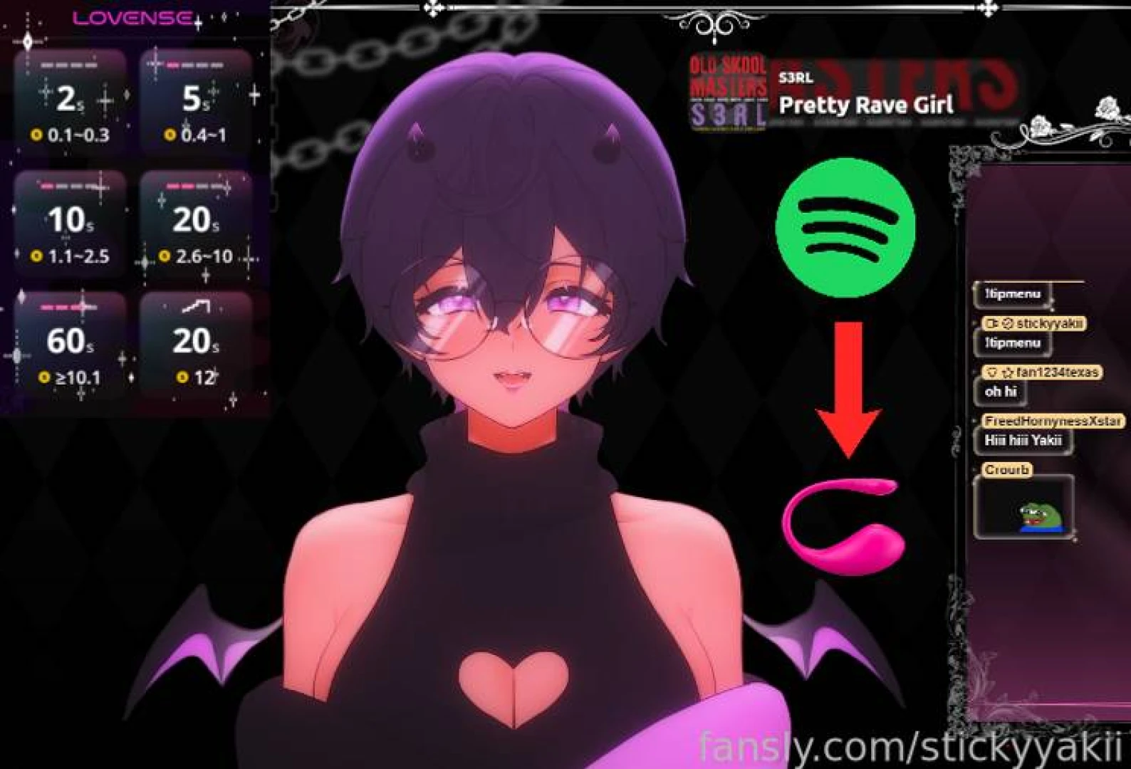 Live https fansly com live stickyyakii i synced my vibrator to spotify 