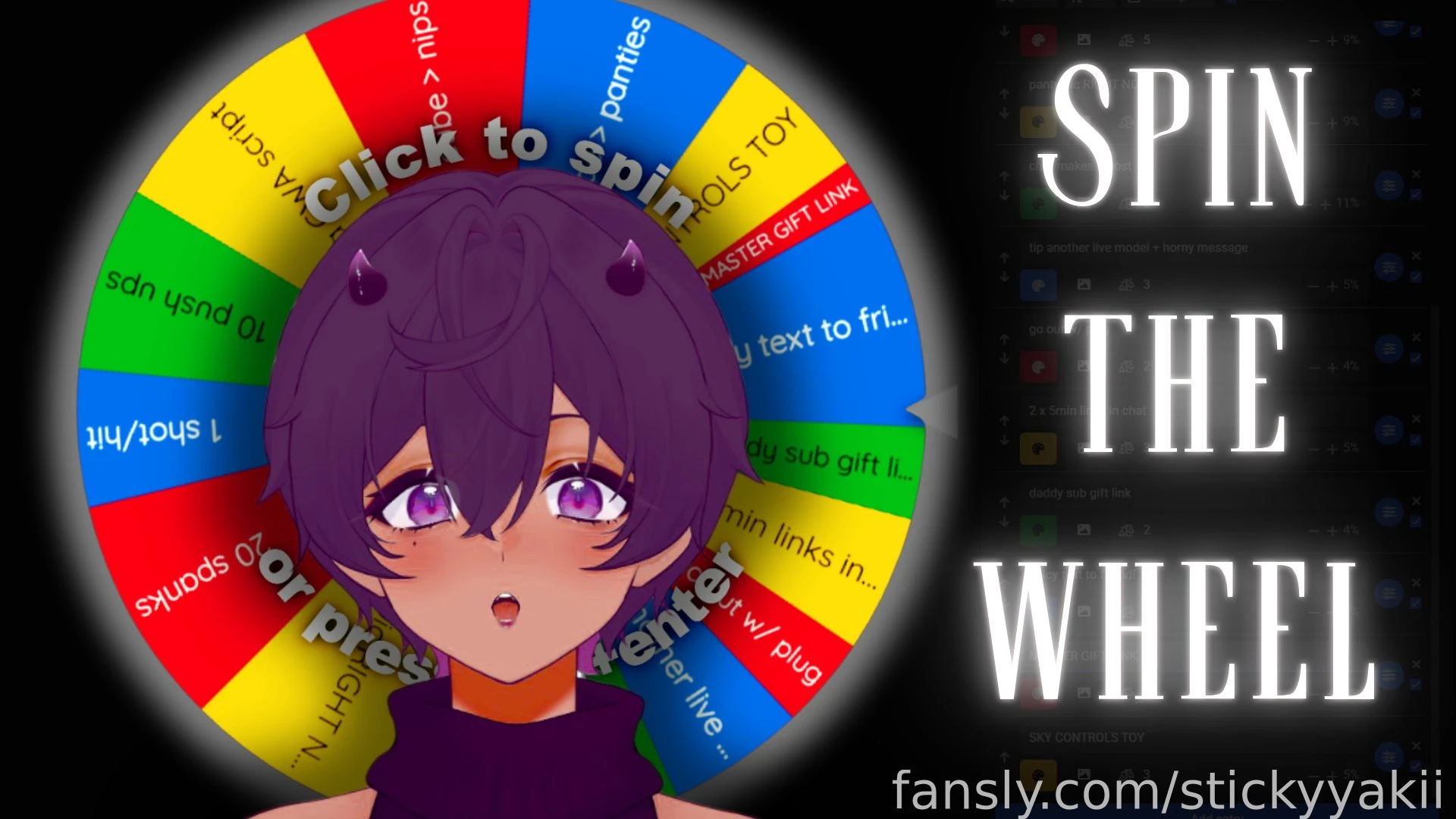 Finally spinning the punishment wheel tomorrow night friday at 10pm 