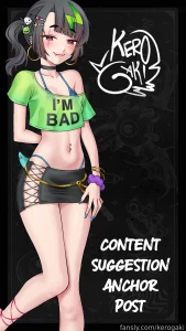 Suggest content right here there are no bad ideas your suggestion may