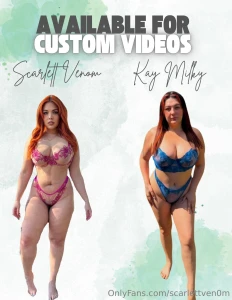 Last chance for a custom video with either of these babes still have a part 1