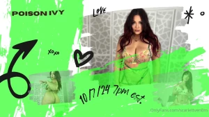 Mark your calendars we re going live in your poison ivy pick