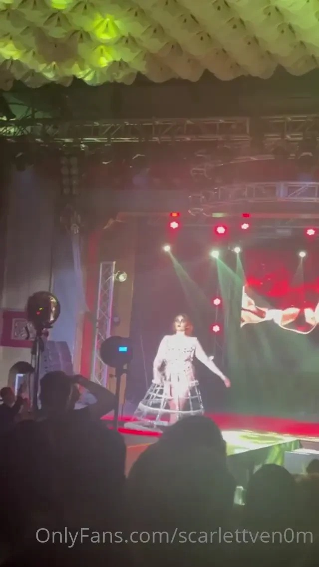 I was part of a fashion show and we were all sexy aliens i got to walk 