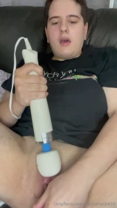 Watch me squirm with the touch of the vibrator and dildo in my pussy