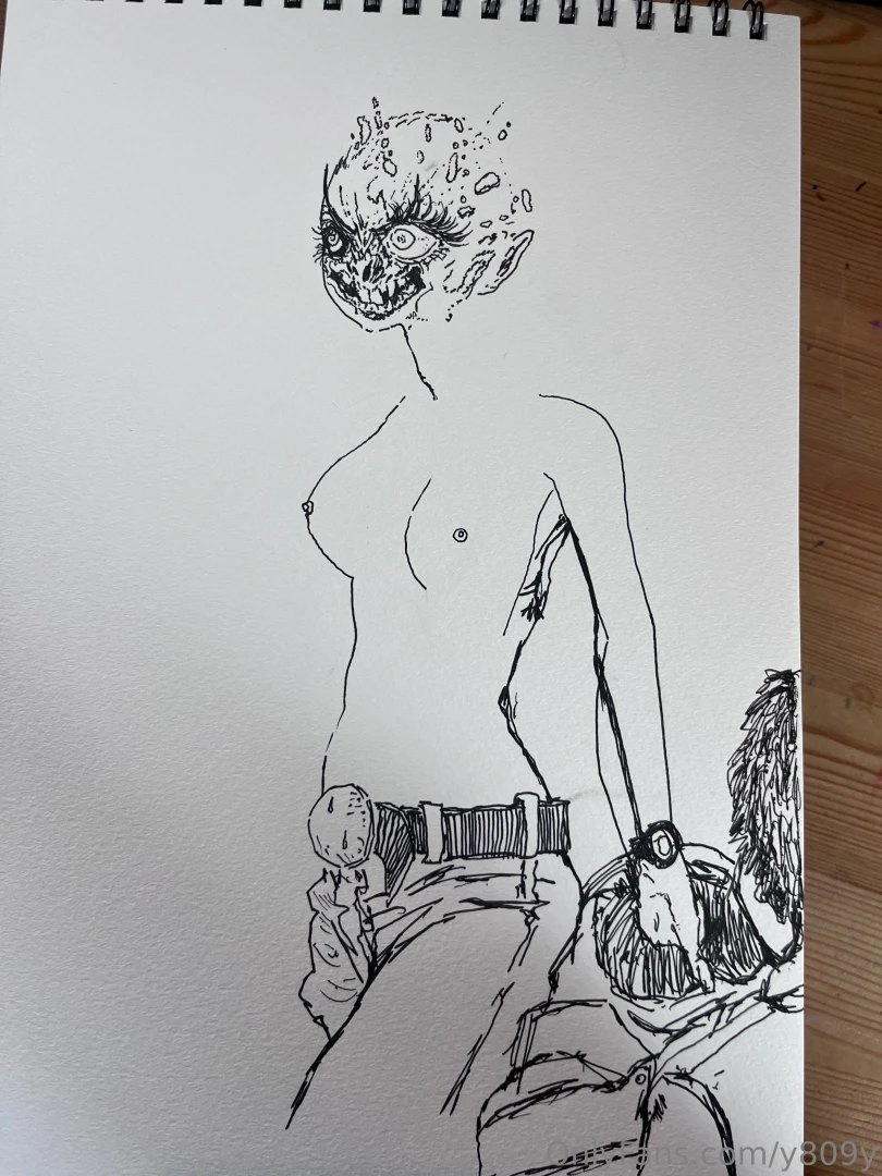 I drew this last night i m going to work on losing this gut i promise part 2 