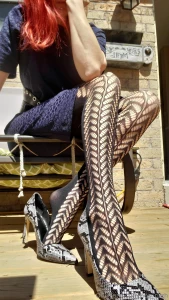 Say yes to more fishnet and both kitties are happy part 1