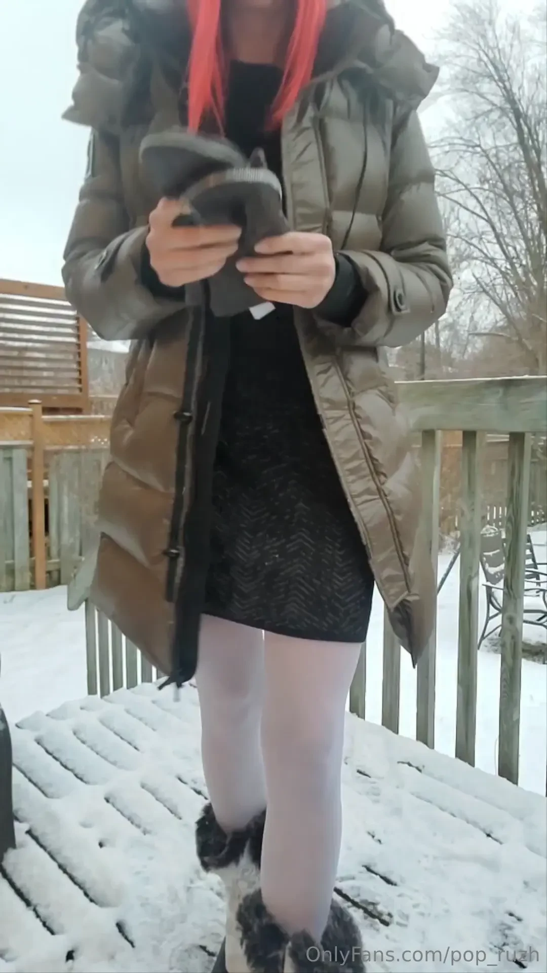 Do you like winter weather i do if i m dressed up warm panties are 