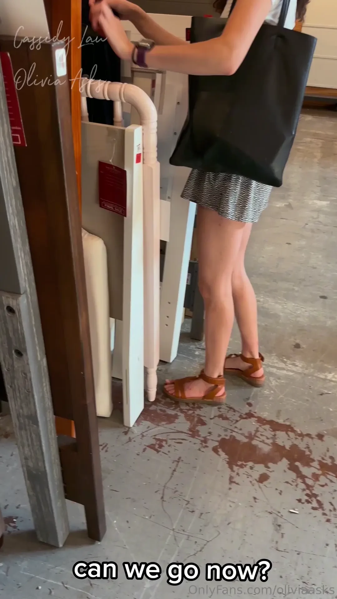 She made me go to the mall 