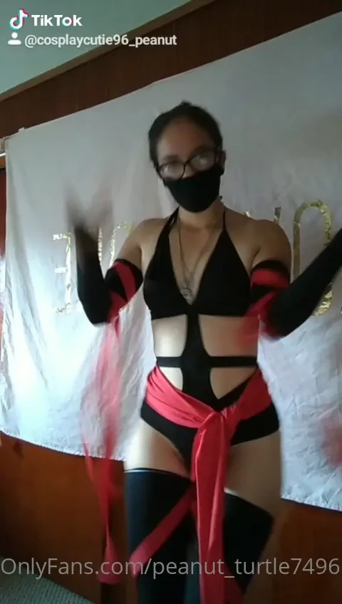 Sexy ninja assassin loving my new place 