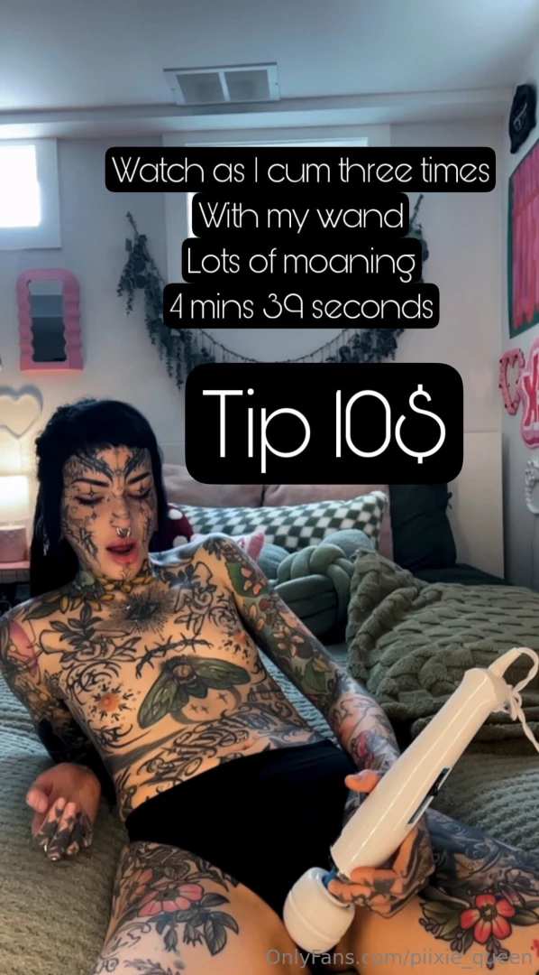 New vid alert watch as i cum three times from my wand i was super part 1 