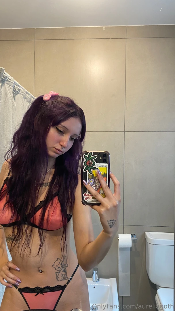 The bathroom lights are on but this lingerie might not be for long if 