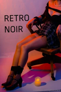 Retro noir - nylons and bondage part 1 inspired by pinup queen bettie