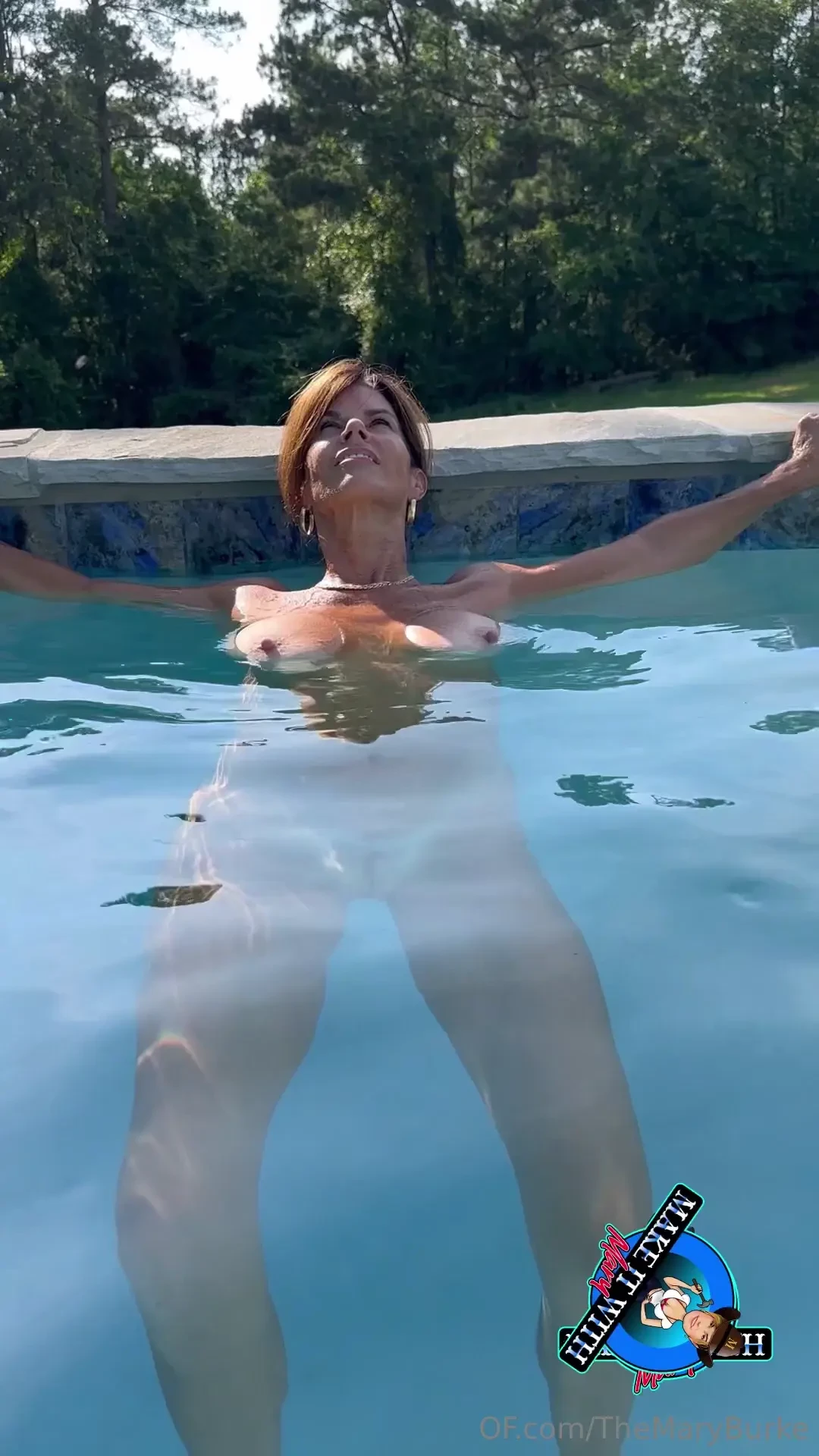 I skinny dipping in my own pool 