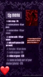 Just made a tip menu requests are only available on my other account