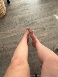 My slippers are never far away completely bare legs to hopefully get a part 1