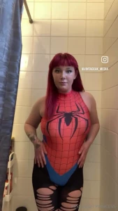Sexy spider-man cosplay