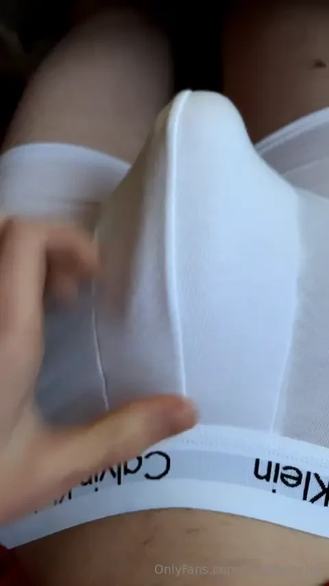 My massive cock makes a nice bulge in calvins part 1 