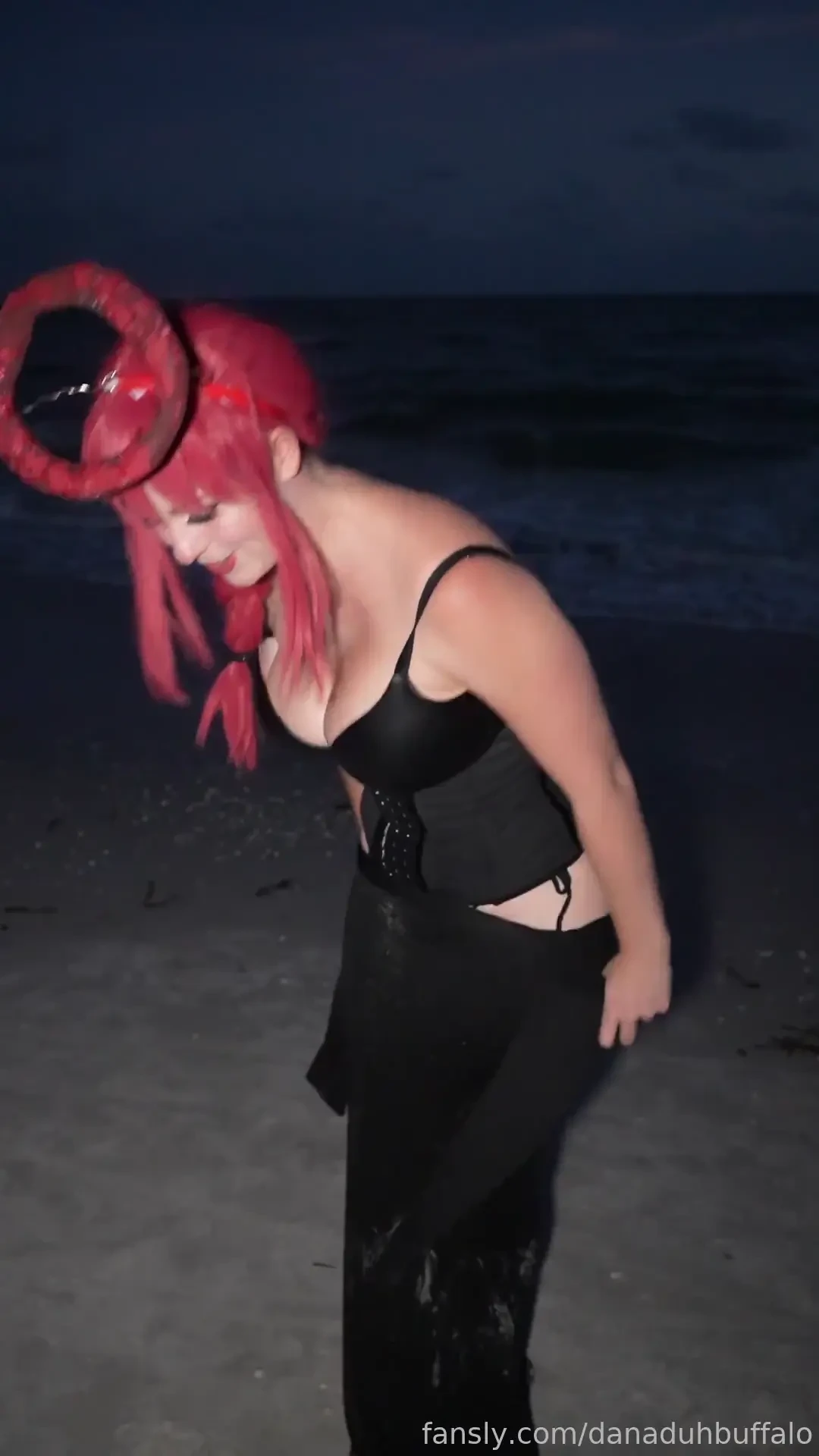 Makima black dress set behind the scenes hd 8k quality 