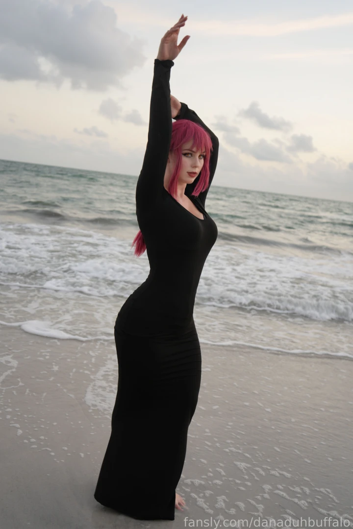 Makima black dress set behind the scenes hd 8k quality part 13 