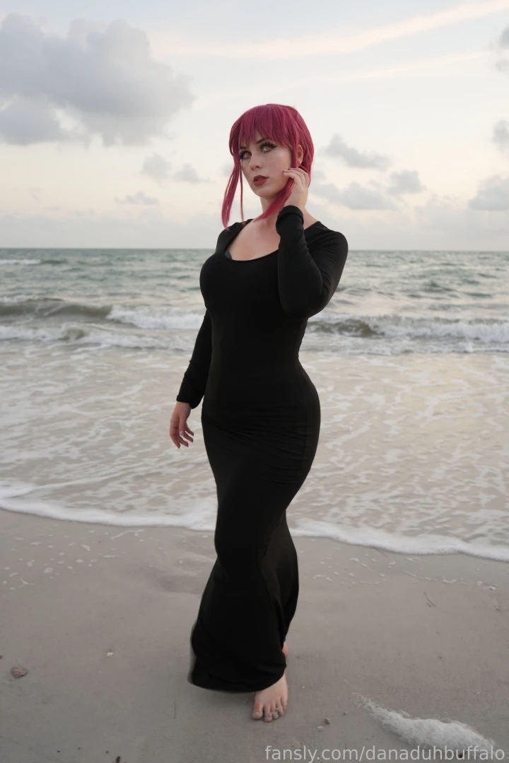 Makima black dress set behind the scenes hd 8k quality part 28 