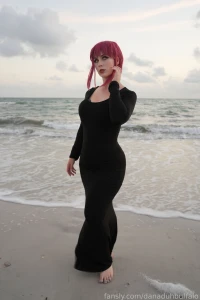 Makima black dress set behind the scenes hd 8k quality part 28